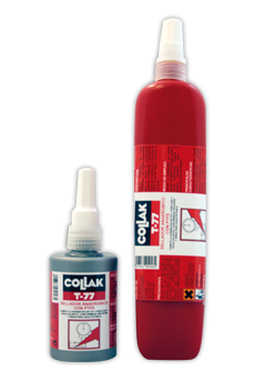 T73 Anaeróbico Fija Tornillos Rojo Alta Resistencia en botella oval  roja/gris 50ml - MAGMONT ADHESIVOS INDUSTRIALES